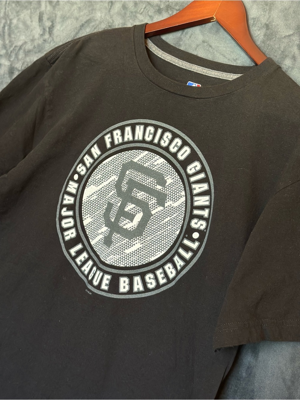 MLB San Francisco Giants Black Short Sleeve Logo Tee